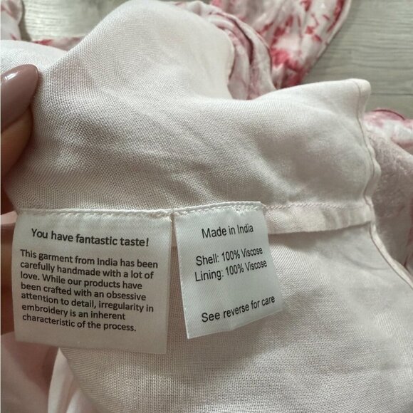 ROCOCO SAND Wrap-Effect Tie-Dyed Jacquard Mini Long Sleeve Dress - Picture 10 of 15